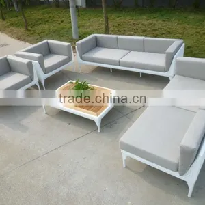 Modern Outdoor PE Wicker Furniture Sofa Set thumbnail-2