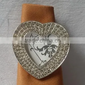 Jeweled Napkin Ring With Photo ,wedding Napkin Rings thumbnail-1