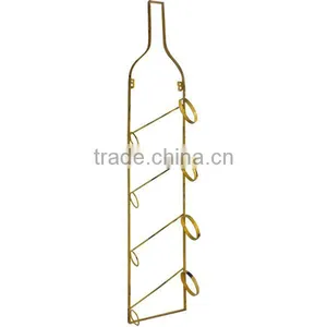 Metal Decorative Wall Wine Rack Wine Bottle Holder Wholesale thumbnail-1