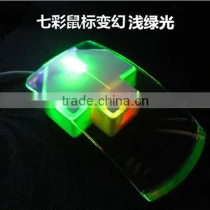 Latest LED Clear Wired Mouse Colorful Transparent LED Mouse thumbnail-2