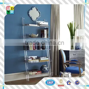 New Arrival Acrylic Book Shelf Custom Top Grade Transperant Acrylic Wall Mounted Bookshelf PMMA Lucite Acrylic Book Display Case thumbnail-1