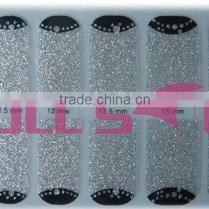 2016 Black & White Lace Flower Nail Wraps Strips thumbnail-1