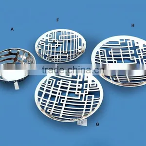 Fruit Platters,Metal Round Platters,Aluminum Platters,Serving Platters,Metal Serving Trays,Food Bowls,Table Decor thumbnail-1