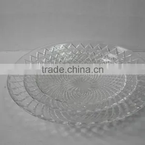 Hot Selling Diamong Glass Dish for Dining Set thumbnail-1