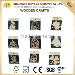 Unfinished Small Crafts Christmas Wooden Decoration thumbnail-1
