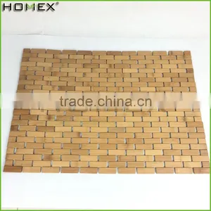 Bamboo Swimming Pool Floor Mat/ Bamboo Bath Mat Homex-BSCI thumbnail-1