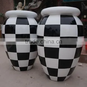Large Fiberglass Modern Garden Pot thumbnail-3