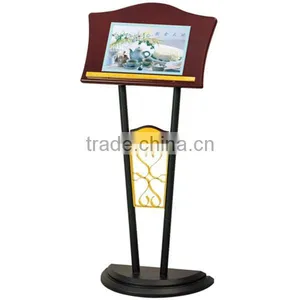 Classic and Unique Menu Stainless Steel Sign Stand/ Outdoor Fashionable Iron Foot at Pavement Advertising Poster Stands P-66 thumbnail-1