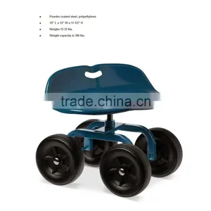 NEW Cheapest Garden Rolling Work Seat With 4 Wheels thumbnail-3