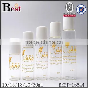Cosmetics Hot Products Different Size Silk Screen Printing Clear Roll on Glass Bottle Tube Perfume Essential Oil Roll Bottle thumbnail-1