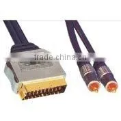 Moulded 21 PIN Plug Scart Cable thumbnail-1