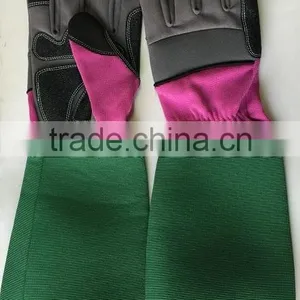 Long Sleeve Winter Gardening Gloves, Anti-slip Leather Gloves for Female thumbnail-1