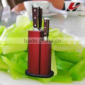 Hot Sell 6 Pcs Red Wood Handle Knives D02-6M01 thumbnail-1