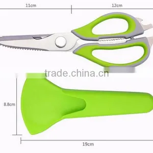Magnetic Refrigerator Kitchen Scissors Multifunction Stainless Steel Scissors thumbnail-3