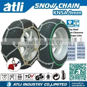 9mm Common Lock Snow Tire Chains for Passenger Car thumbnail-1