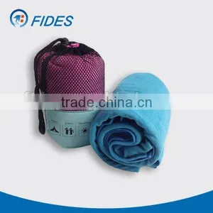 Plush Soft Microfiber Sports Towel in Mesh Bag thumbnail-1