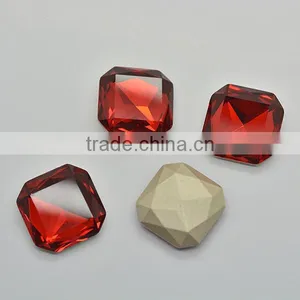 Crystal Beads Square Shaped Point Back for Garment thumbnail-1