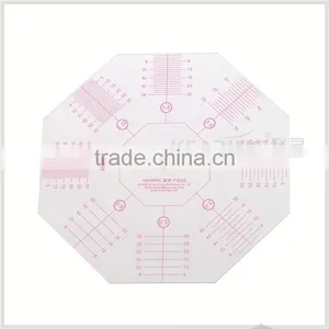 Kearing 8 Angle Patchwork Ruler Flexible Plastic Rulers With Sandwich Line Printing #P808 thumbnail-1