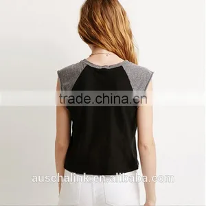 Auschalink Summer Promotion Lady Sport Dry Fit Custom T-shirt thumbnail-3