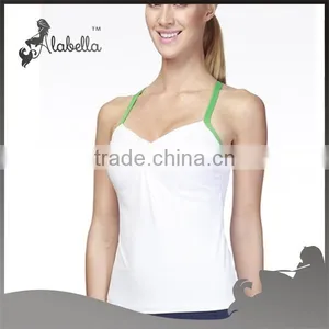 Quick Dry Women Gym Wear Tank Top Fitness Ladies Singlets thumbnail-1