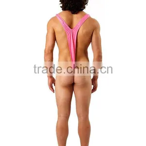 Borat Mankini Thong Swimsuit (Luminous Pink) thumbnail-3