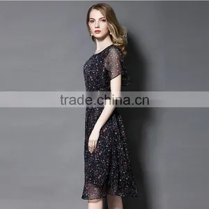 MAXNEGIO Long Summer Lady Dresses Elegant Design Fashion Chiffon Dress thumbnail-4