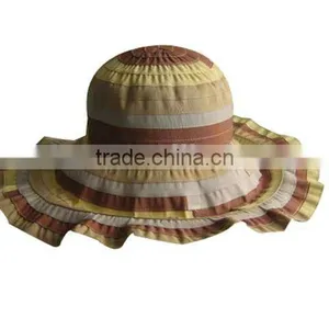 Ribbon Bucket Hats With Roll Brim thumbnail-1