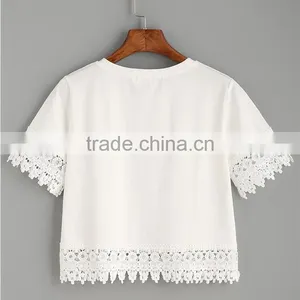 Wholesale Top Design Fashion Summer Nylonl Ace Woman T-shirt and Clothing thumbnail-2