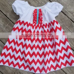 Kids Hanbok Girls Toddlers and Infants Peasant Style DressTrendy Chevron Skirt Polka Dot Ruffle Down Front Dress for Child thumbnail-1