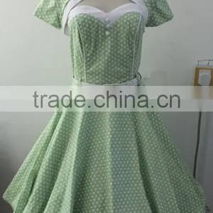 Plus Size 50s Retro Pinup Rockabilly Housewife Swing Dresses by China Clothing Manufacturer Ladies Rockabilly thumbnail-1