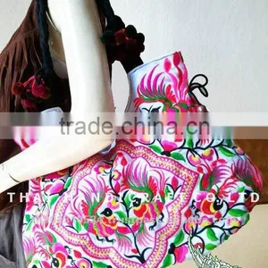 Thai Embroidered HMONG Hill Tribe Tote Hand Bag thumbnail-1