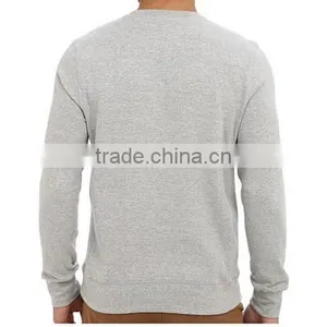 Wholesale Value Cotton Rib-knit Collar and Hem Cheap Mens Collar Sweatshirt thumbnail-2