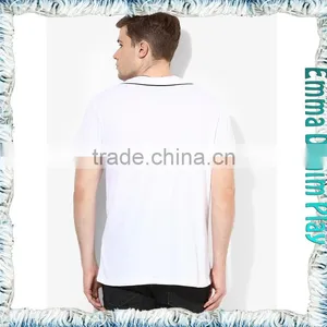 2017 Fashion Custom Design Men's Contrast Trim T-shirts thumbnail-2
