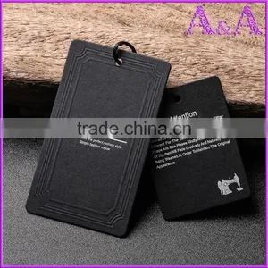 Custom High Quality Garment Paper Hang Tag With Flower Silk Ribbon thumbnail-5