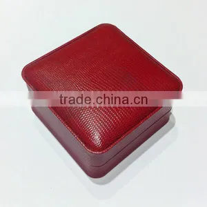 Red Leather Watch Box Jewelry Packing thumbnail-1