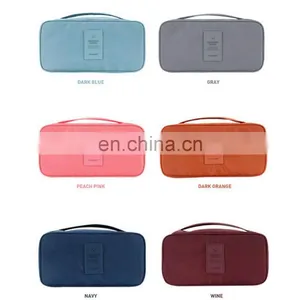 Pink Color Nylon Waterproof Travel Underpants Storage Bag thumbnail-4