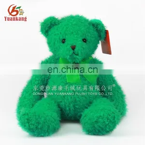 Soft Cotton Filled 30cm Custom Personalized Green Teddy Stuffed Bear thumbnail-1