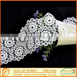Flower Trimming Laces And White Fabric Lace Chiffon Wholesale Rose Lace thumbnail-2