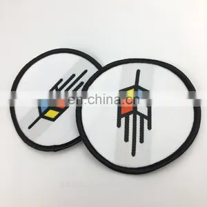 Custom Sewn on Woven Brand Patches for Garment Clothing thumbnail-3