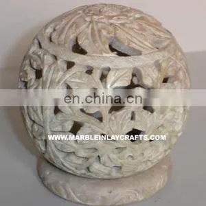 Lovely Handcrafted Stone Candle Holder thumbnail-1