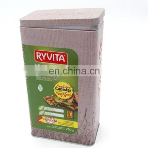 Food Grade Custom Empty Cookie Packaging Metal Tin Box Wholesale thumbnail-4