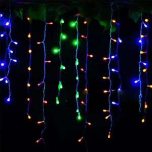 110 / 220V 3.5M LED Curtain String Light 0.3-0.5m Fairy Light for New Year Holiday Wedding Party Home Christmas Light thumbnail-4