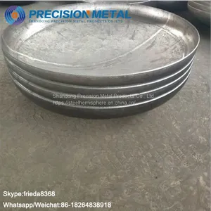 ASME Standard SS316L Material Pipe End Cap Customized Dished Head thumbnail-2