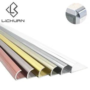 Flexible Decorative Metal Aluminium Border Tile Corner Trim thumbnail-1