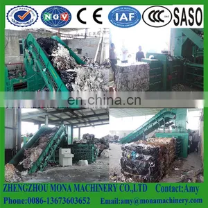 Waste Baling!!! 2018 New Arrival Vertical Hydraulic Baler for Wool Hydraulic Wool Press/wool Baling Press Machine thumbnail-2