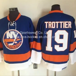 New York Islanders #19 Trottier Throwback Blue Jersey thumbnail-1