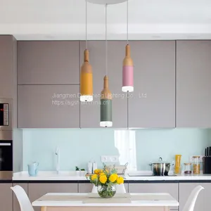 New Nordic Creative Wine Bottle Chandelier Led Simple Creative Personality Restaurant Music Cafe Decorative Bottle Chandelier thumbnail-1