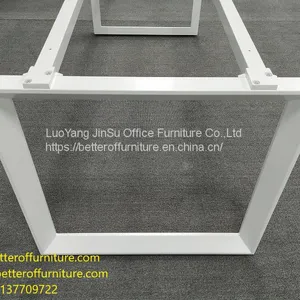 Office Desk Steel Frame Wooden Top Combination Office Workstation thumbnail-3