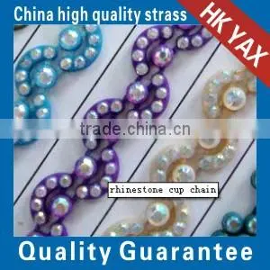 0507C China Quality Cup Chain Stone Trimming, Crystal Cup Chainstone Trimming, China Wholesale Glass Cup Chain Stone Trimming thumbnail-5