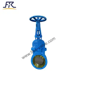 WCB Body Stainless Disc Bolt Bonnet Knife Gate Valve Manual Operation For Gas thumbnail-1
